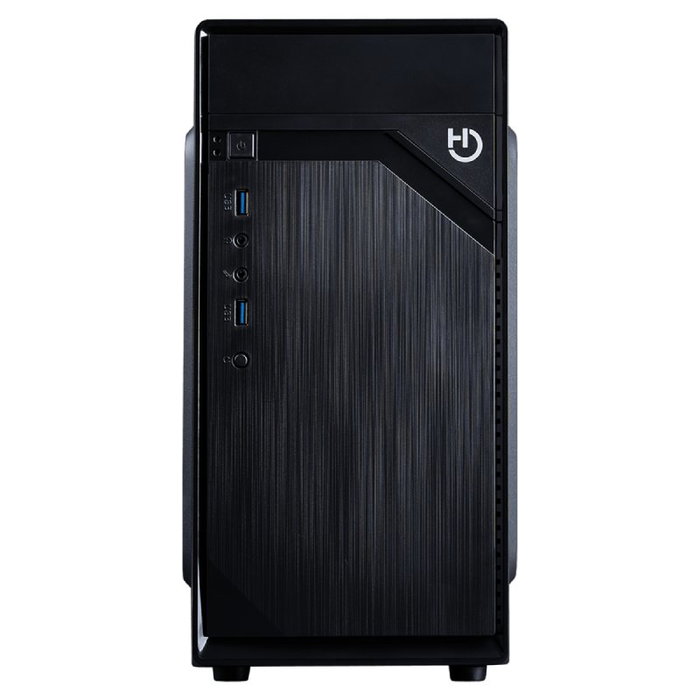 Hiditec Q2 PRO Caja Mini Torre con Fuente de Alimentación y Lector de Tarjetas Negro